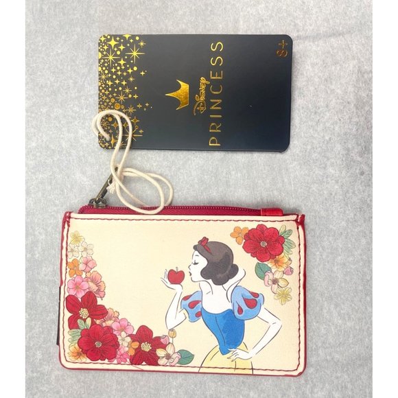 Loungefly Disney Snow White And The Seven Dwarfs Floral Cardholder - Picture 6 of 9
